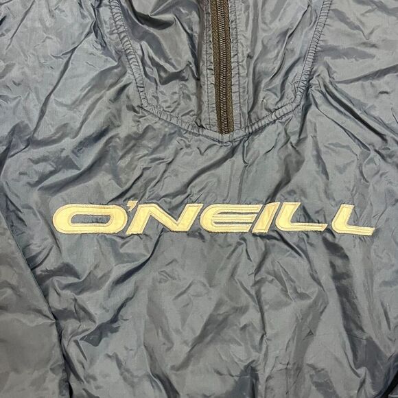 Vtg O'Neill Spellout Mock Neck Windbreaker Zip Oversized Surf M Embroidered USA - Picture 2 of 16